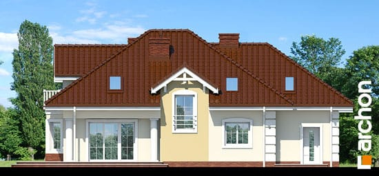 Проект дома Дом в эхинацеях 2 вер.2 - 6 С мансардным этажом дома в Киеве