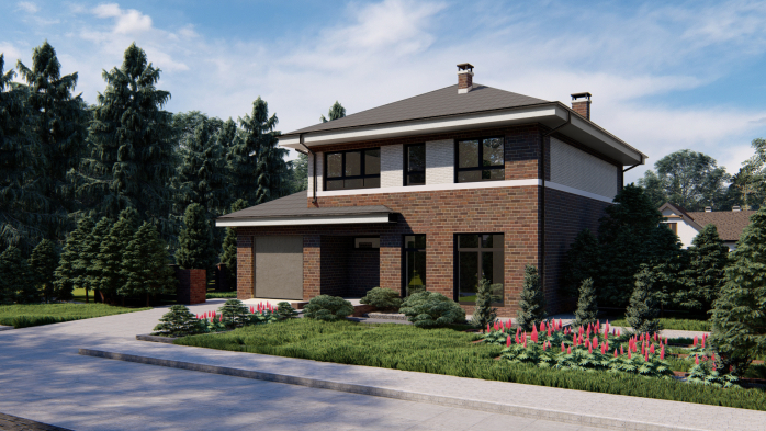 Проєкт будинку Ux24 k v1 - Двоповерхові дома у Києві