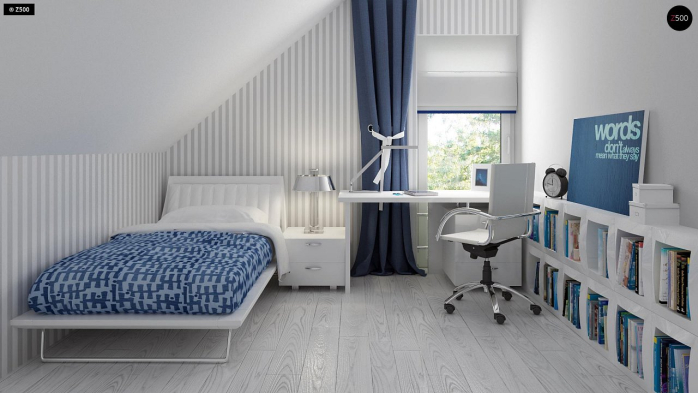 Проект дома U211 v2 tz - 15 С мансардным этажом дома в Киеве