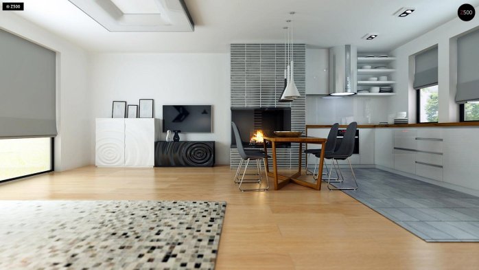 Проект дома Ux53 - 5 Одноэтажные дома в Киеве