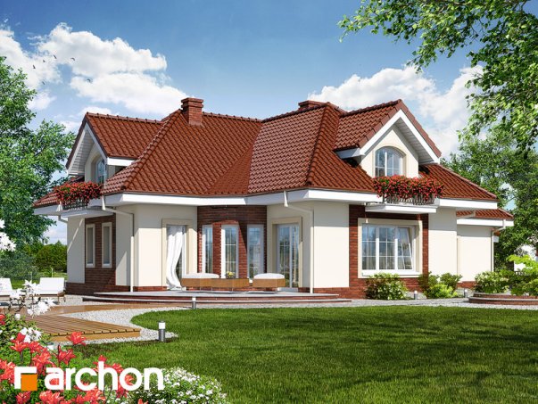 Проект дома Дом в алоэ 3 вер.2 - 2 С мансардным этажом дома в Киеве