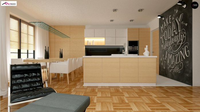 Проект дома U348 - 7 Одноэтажные дома в Киеве