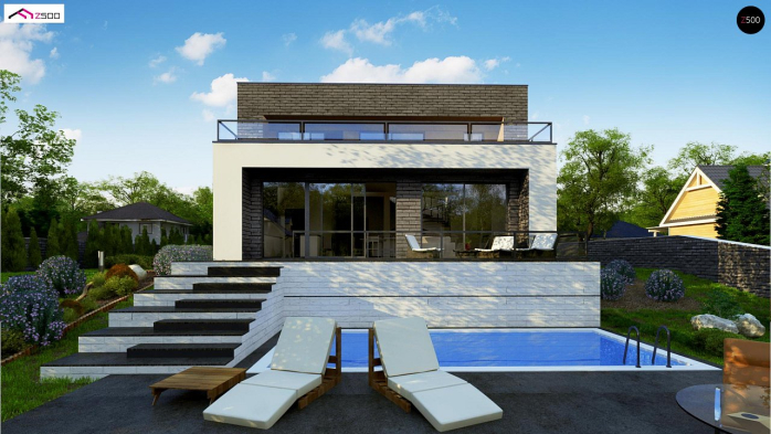 Проект дома Ux155 - 6 Двухэтажные дома в Киеве