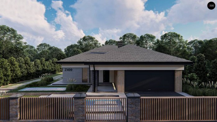 Проект дома U409 - 5 Одноэтажные дома в Киеве