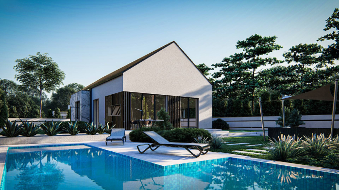 Проект дома U434 - 6 Одноэтажные дома в Киеве