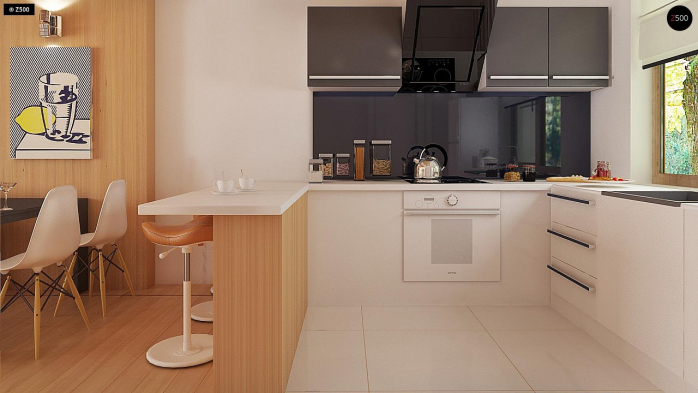 Проект дома U69 GP - 7 Одноэтажные дома в Киеве