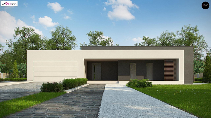 Проект дома Ux72 - 2 Одноэтажные дома в Киеве