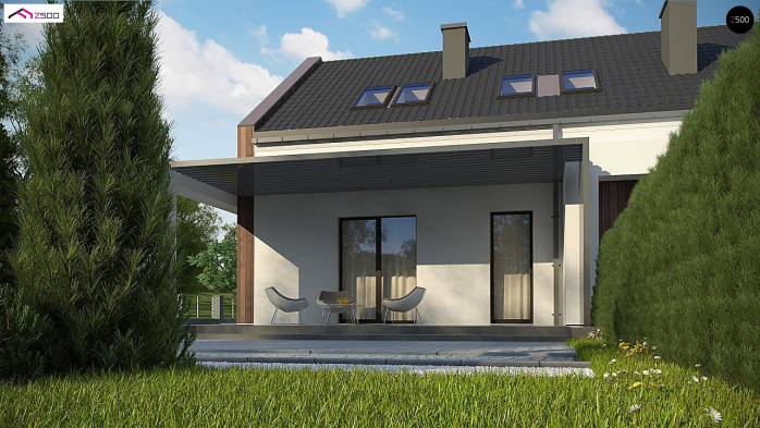 Проект дома U346 - 8 С мансардным этажом дома в Киеве