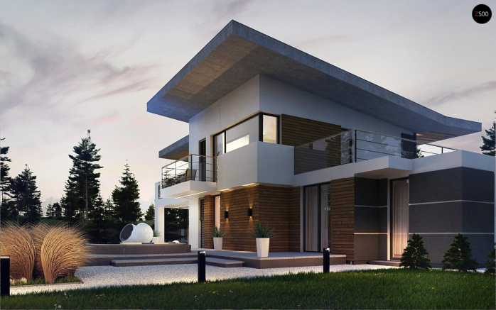 Проект дома Ux22 P - 4 Двухэтажные дома в Киеве