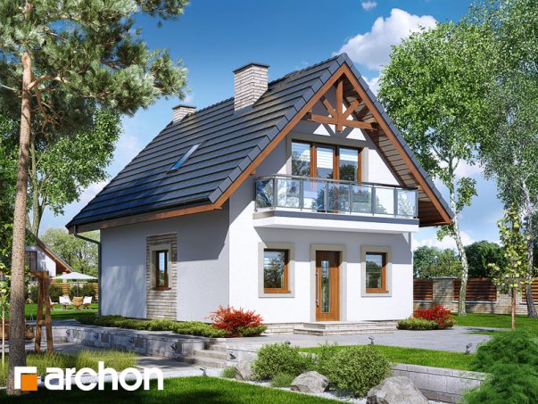 Проект дома Дом в сон-траве (А) - 1 С мансардным этажом дома в Киеве