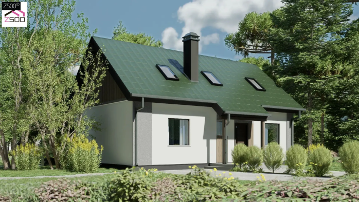 Проект дома U12 D A - 1 С мансардным этажом дома в Киеве