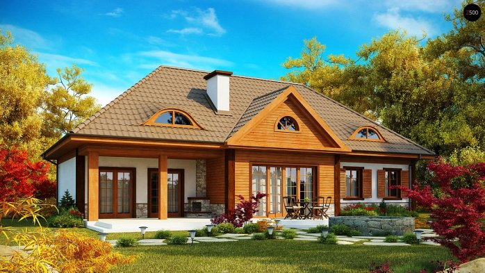 Проект дома U20 - 2 С мансардным этажом дома в Киеве