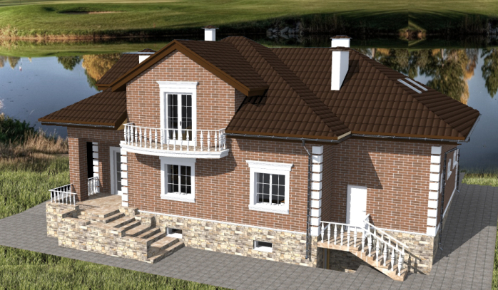 Проект дома Db 4 - 2 С мансардным этажом дома в Киеве