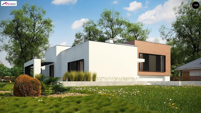 Проект дома Ux132 - 1 Одноэтажные дома в Киеве