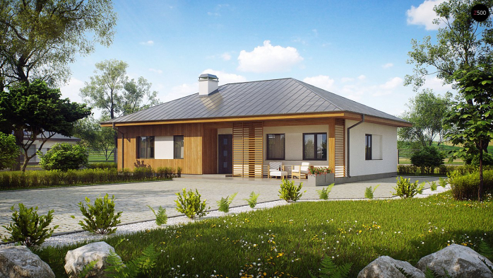 Проект дома U176 - 1 Одноэтажные дома в Киеве