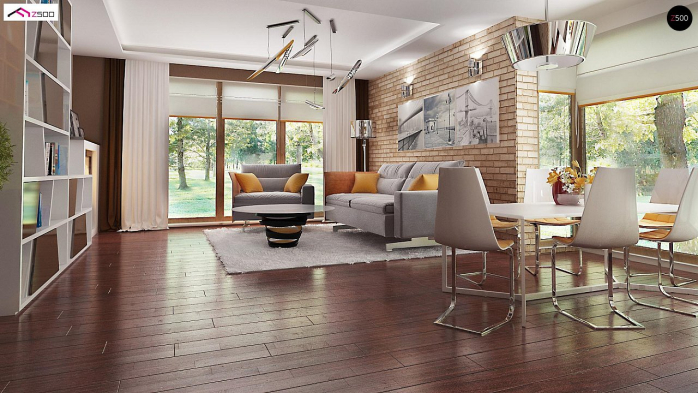 Проект дома U205 - 5 Одноэтажные дома в Киеве