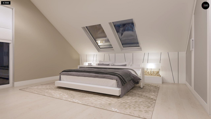 Проект дома U102 - 10 С мансардным этажом дома в Киеве