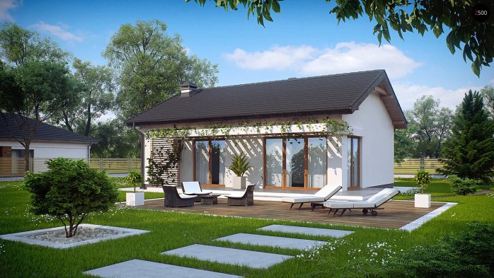 Проект дома U254 - 1 Одноэтажные дома в Киеве