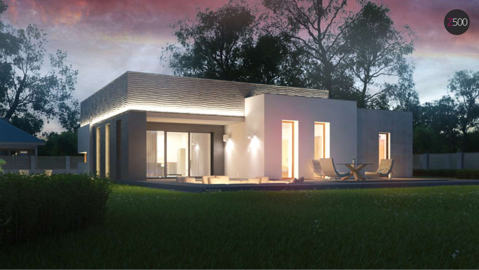 Проєкт будинку Ux56 - Одноповерхові дома у Києві