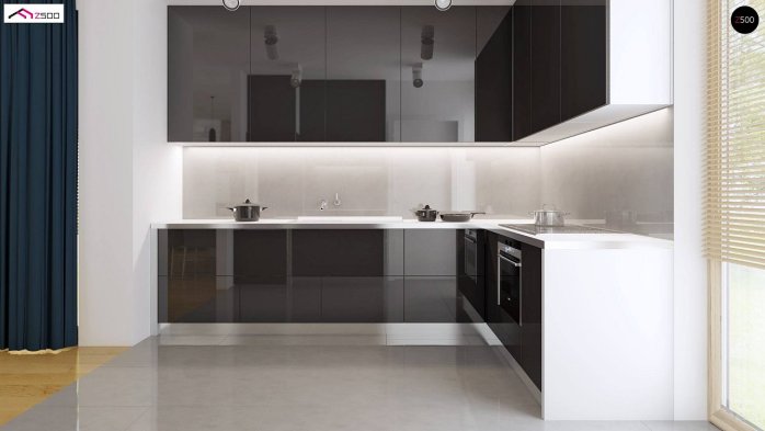 Проект дома Ux35 - 8 Одноэтажные дома в Киеве