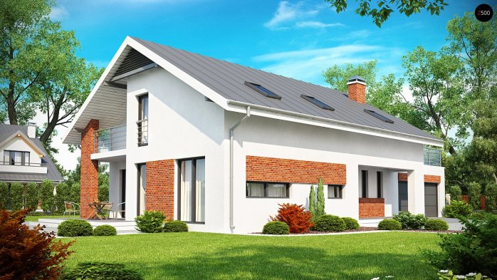 Проект дома U161 - 1 С мансардным этажом дома в Киеве