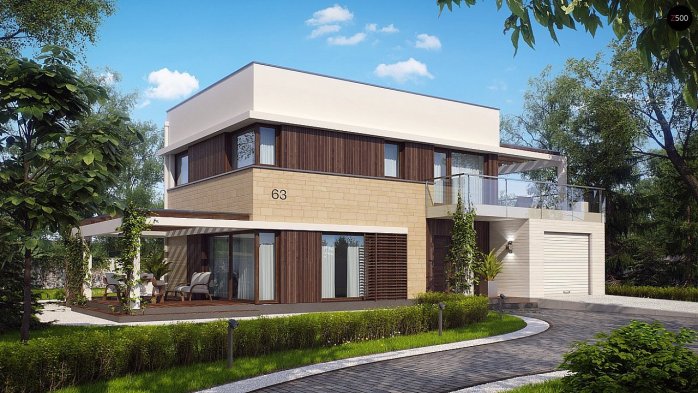 Проект дома Ux63 s - 2 Двухэтажные дома в Киеве