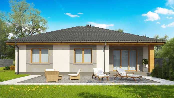 Проєкт будинку U67 A el - Одноповерхові дома у Києві