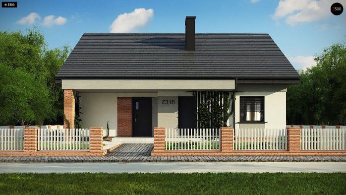 Проект дома U316 - 2 Одноэтажные дома в Киеве