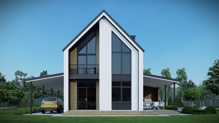 Проект дома DBT 633-2 - 2 Двухэтажные дома в Киеве