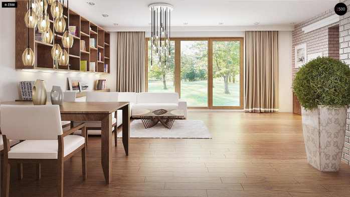 Проект дома U94 - 4 Одноэтажные дома в Киеве