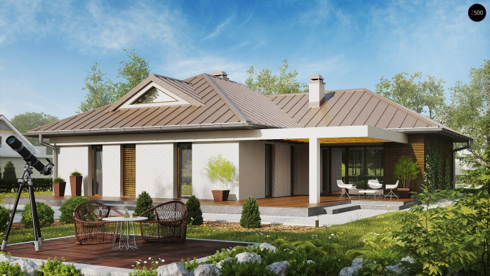 Проект дома U285 - 2 Одноэтажные дома в Киеве