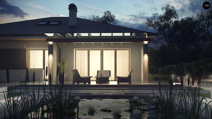 Проект дома U158 - 3 Одноэтажные дома в Киеве