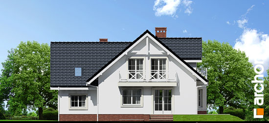 Проект дома Дом в рододендронах 5 (П) вер.2 - 6 С мансардным этажом дома в Киеве