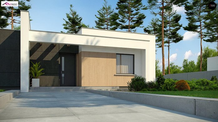 Проект дома Ux77 A - 2 Одноэтажные дома в Киеве