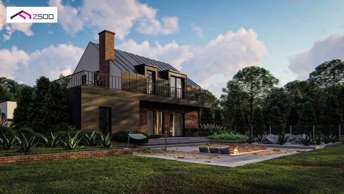 Проект дома U496 - 4 С мансардным этажом дома в Киеве