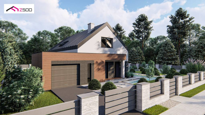 Проект дома U422 - 4 С мансардным этажом дома в Киеве