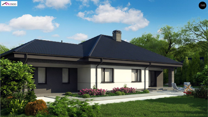 Проект дома U86 A - 5 Одноэтажные дома в Киеве