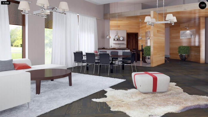 Проект дома Ur5 - 6 С мансардным этажом дома в Киеве