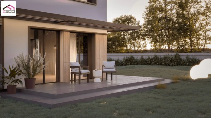 Проєкт будинку U372 v2 - Двоповерхові дома у Києві