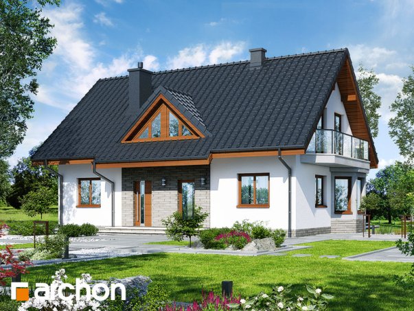 Проект дома Дом в мелиссе вер.2 - 2 С мансардным этажом дома в Киеве