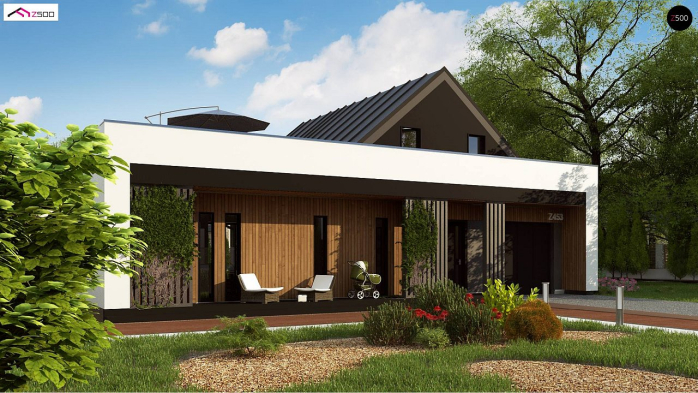 Проект дома U453 - 3 С мансардным этажом дома в Киеве