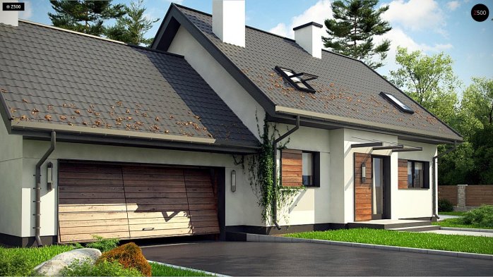 Проект дома U345 - 6 С мансардным этажом дома в Киеве