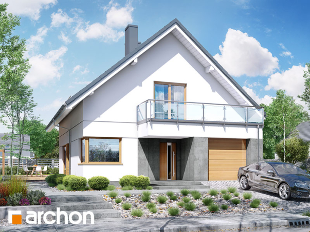 Проект дома Дом под хикорой 3 - 1 С мансардным этажом дома в Киеве