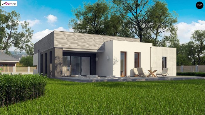 Проект дома Ux56 BG - 2 Одноэтажные дома в Киеве