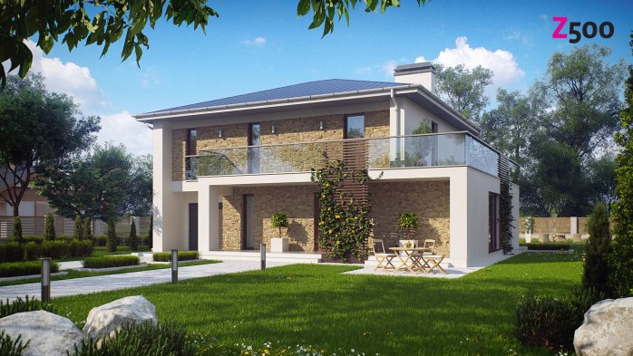 Проект дома Ux55 - 1 Двухэтажные дома в Киеве