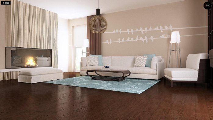 Проект дома U196 - 4 Одноэтажные дома в Киеве