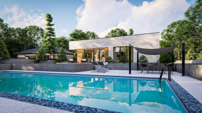 Проект дома Ux176 - 8 Одноэтажные дома в Киеве