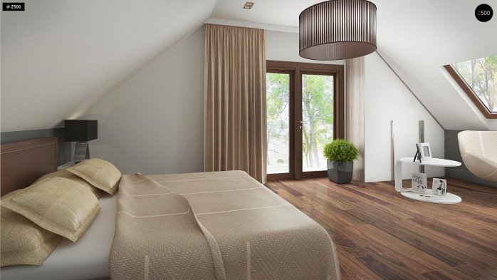 Проект дома U150 - 14 С мансардным этажом дома в Киеве