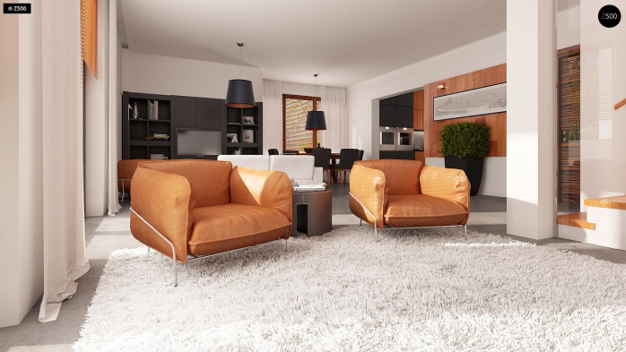 Проект дома U114 - 4 С мансардным этажом дома в Киеве