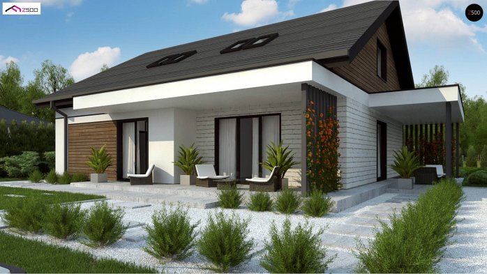 Проект дома U462 - 6 С мансардным этажом дома в Киеве